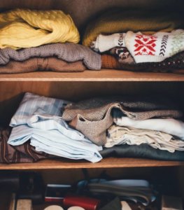 Small closet storage