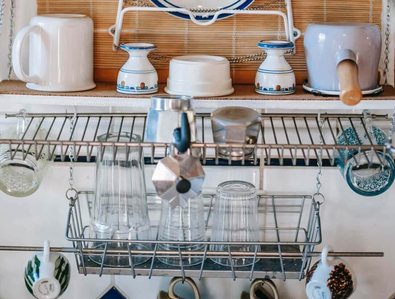 Large Dish Drying Rack with Drainboard Set, Boosiny 2 Tier Strainer with  Utensil and Cup - Dish Racks, Facebook Marketplace