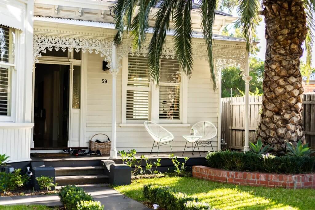 a classic patio home